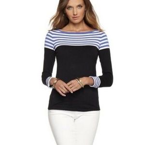NWOT Lilly Pulitzer Maria Boatneck Stripe Sweater